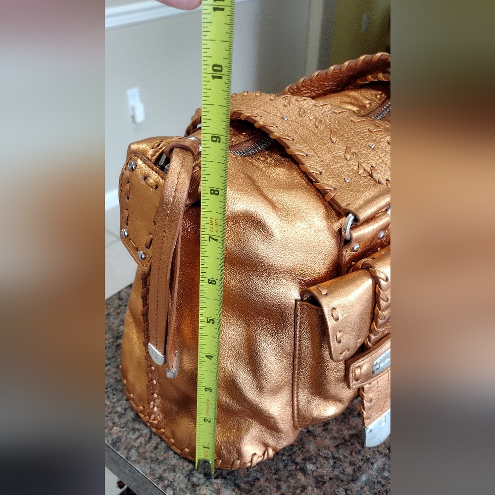 Michael Kors purse in tangerine metallic RARE - Picture 14 of 16